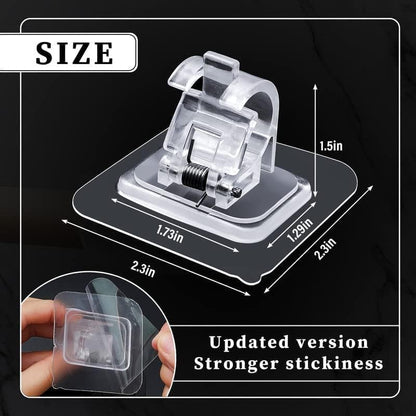 Self Adhesive Curtain Rod Holder Without Drill-(packof4)