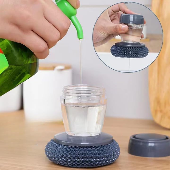 2 In 1 Liquid Soap Dispensing Brush (Pack of 2)