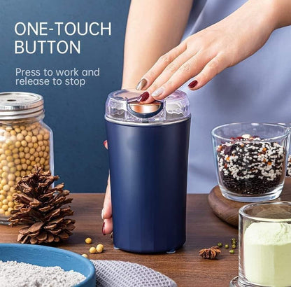 Electric Coffee Grinder Portable Coffee Bean Grinder Machine, Stainless Steel Blade, Spices, Dry Herbs & Masala