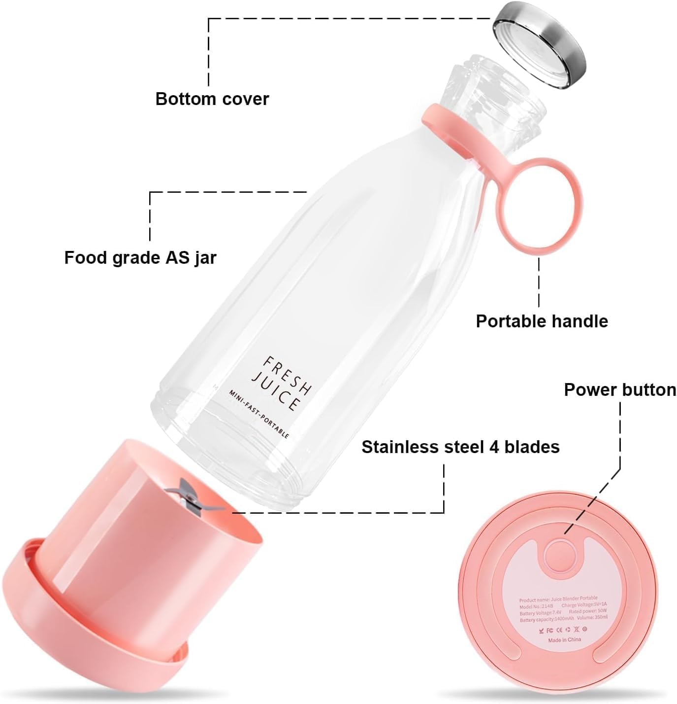 Portable Mini Blender for Fresh Juice