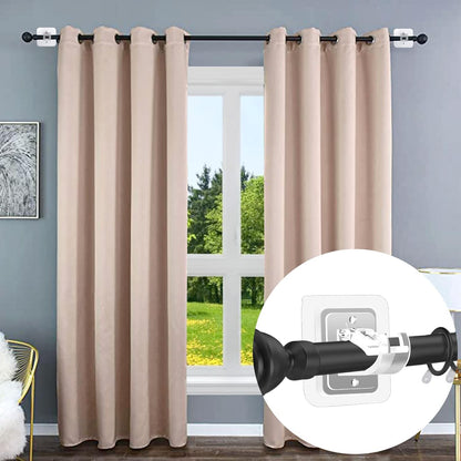 Self Adhesive Curtain Rod Holder Without Drill-(packof4)