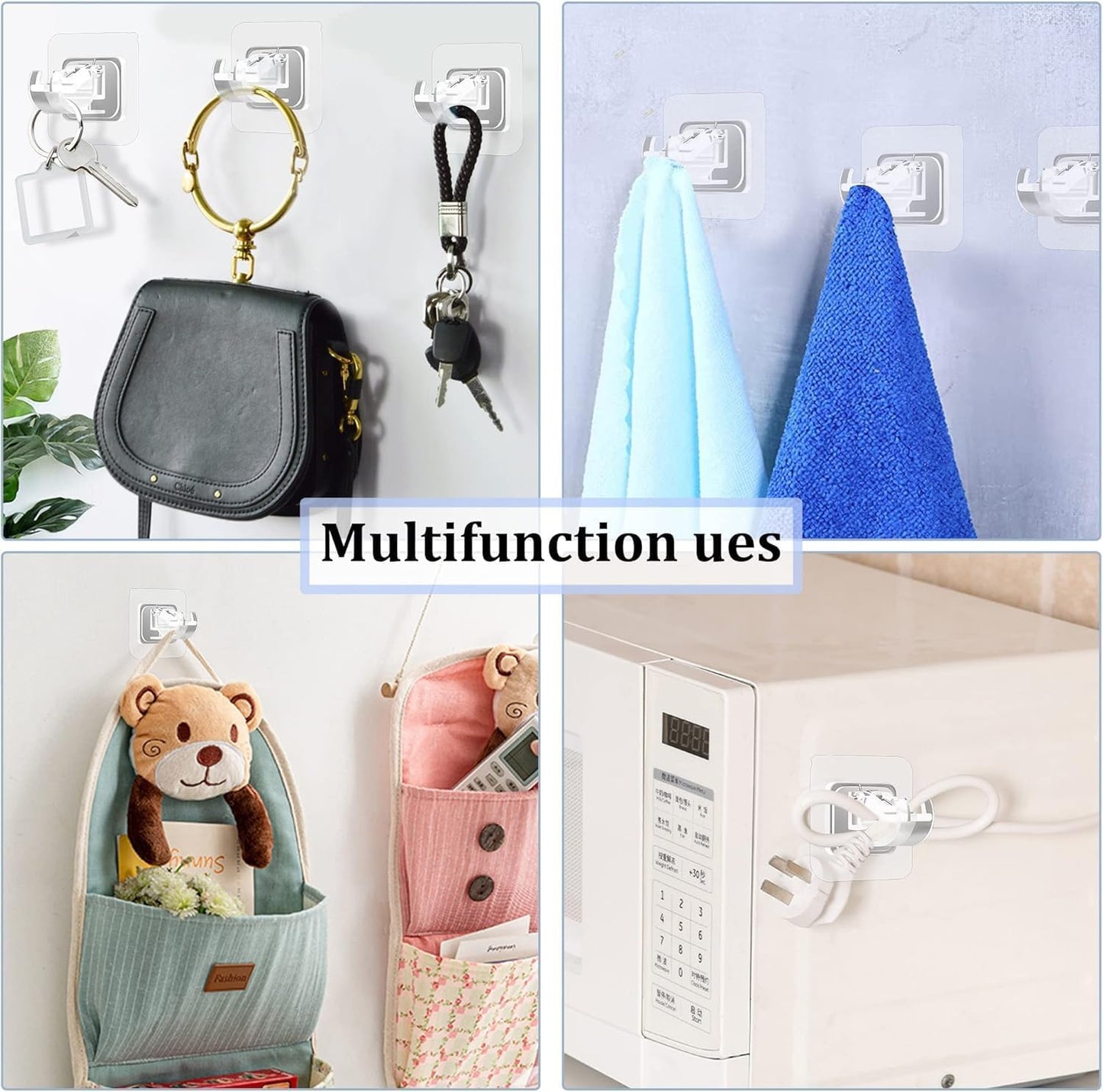Self Adhesive Curtain Rod Holder Without Drill-(packof4)