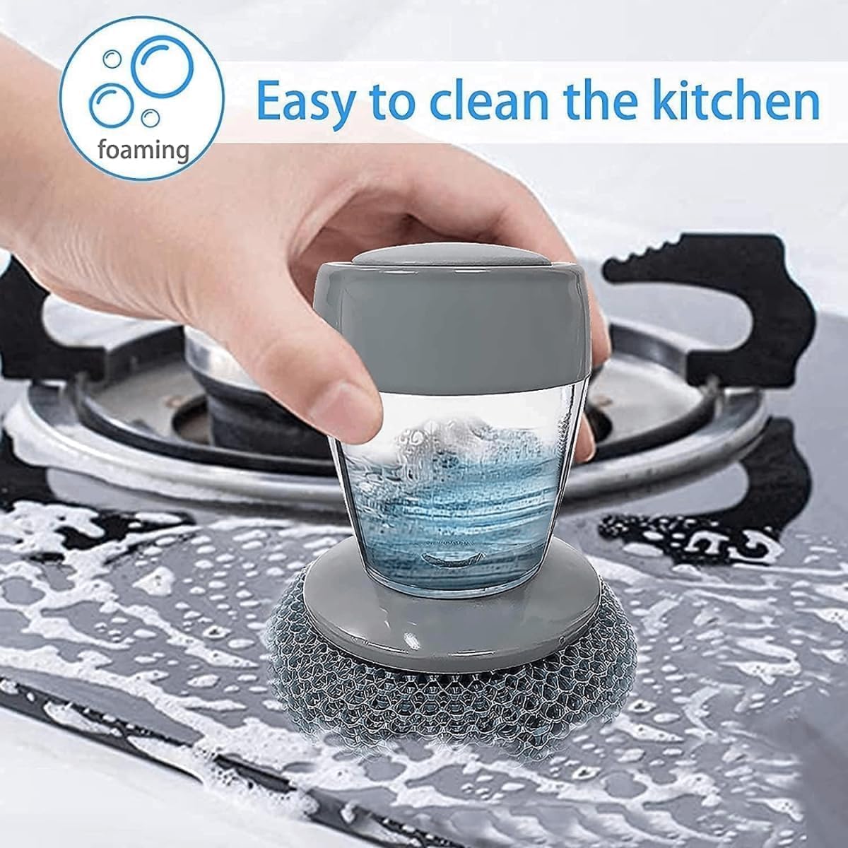 2 In 1 Liquid Soap Dispensing Brush (Pack of 2)