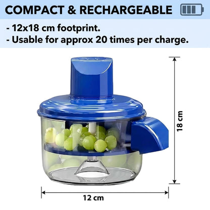 Electric Automatic Garlic, Fruits & Vegetable Peeler Machine with 5-Blade System