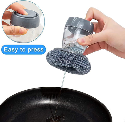 2 In 1 Liquid Soap Dispensing Brush (Pack of 2)